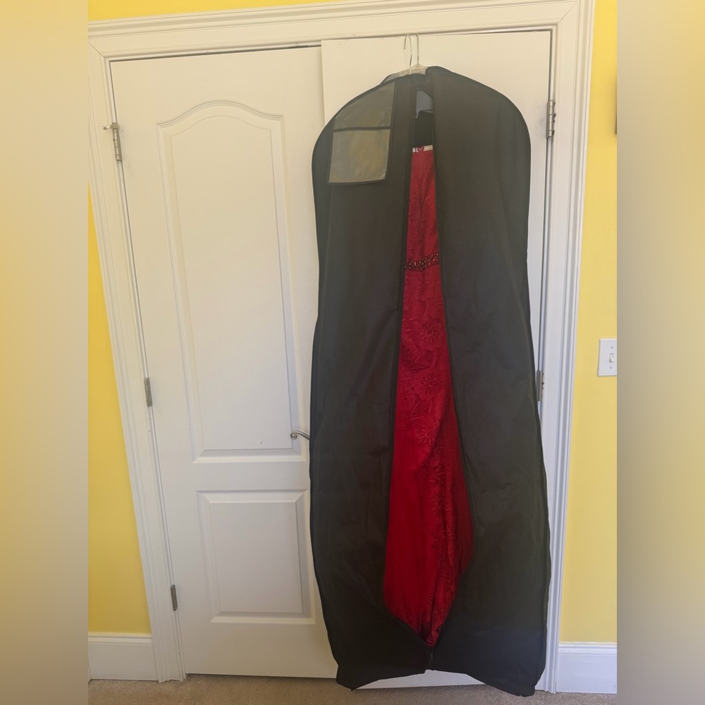 NWT Rachel Allan Red Prom Dress - Picture 14 of 14